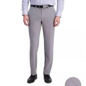 Louis Raphael Comfort Stretch Solid Skinny Fit Flat Front Dress Pant